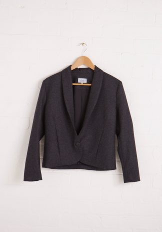 TweedySmith Hepburn Jacket in Grey Flannel